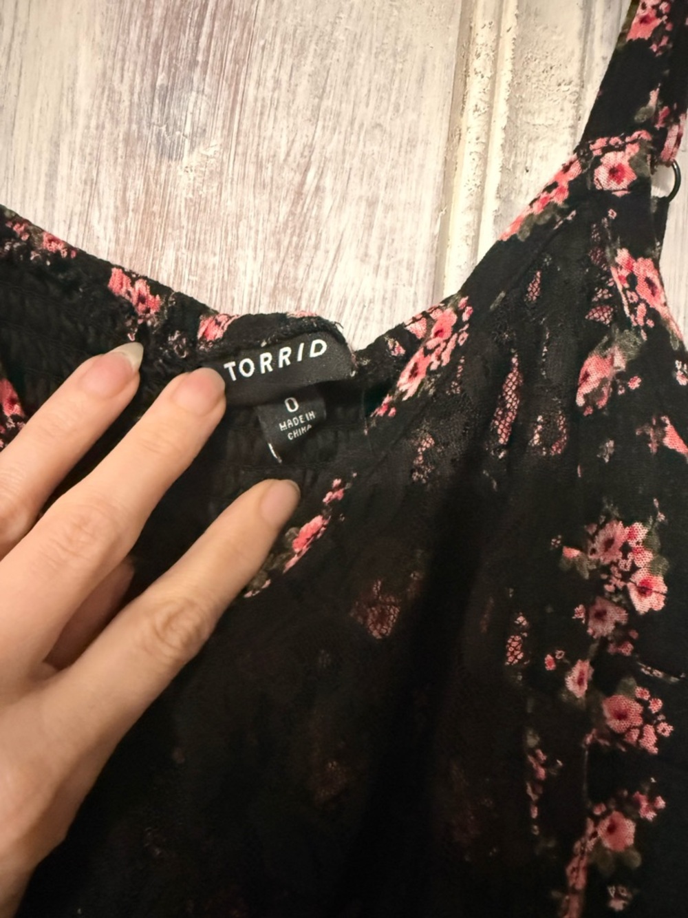 Floral Lace Panel Black Maxi Dress - Torrid - Picture 4 of 8
